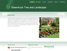 Tablet Screenshot of greentrucklandscape.com